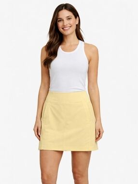 Athleta Brooklyn Skort 16” Lunaria Yellow Size 8